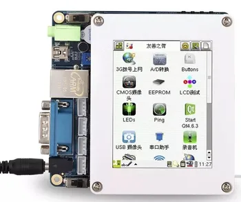 ARM9 Mini2451 Fejlesztési Tanács 128MB DDR2 256M FLASH S3C2451 + 3,5 hüvelykes TFT LCD kijelző Rezisztív érintőképernyő