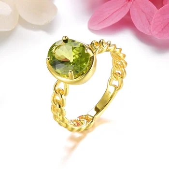 Természetes Időszak Kövek Gyűrű Divat Ezüst Színű Gyűrűk a Nők Javaslat Eljegyzési Party Ajándékok Luxus Ékszerek