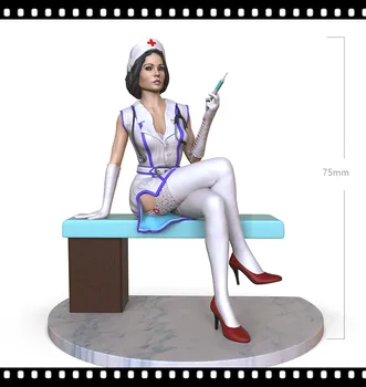 Festetlen Gyanta modelleket, 75mm Doktornő GK Gyanta Modell Anime Ábra 3D Nyomtatás Garázs Kit 610