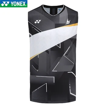 2020-ra az Új érkezés Yonex yy tollaslabda póló 10339 Lin Dan ujjatlan tollaslabda póló tenisz szoknya szett