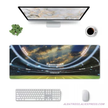 Amerikai Futball Stadion 3D Gaming Mouse Pad Gumi Varrt Élek Mousepad 31.5
