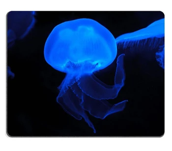 Hold Medúza mélytengeri Lény Neon Kék Átlátszó egérpad, Egyedi Játékot Mouse mat Téglalap 220mm*180mm*2mm