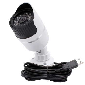 Kültéri Vízálló CCTV Biztonsági 5MP Mini Golyó USB-s Webkamera, Kamera, IR led nappali/Éjszakai Látás Home Office Felügyelet