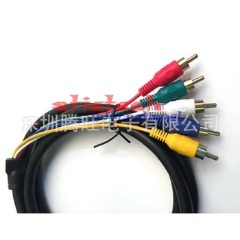 a dhl vagy az ems-t 100-as, 1,5 M-t, HDMI-Kompatibilis Férfi 5 RCA 5RCA AV Komponens Video Konvertálás kábel Kábel Adapter DVD HDTV 
