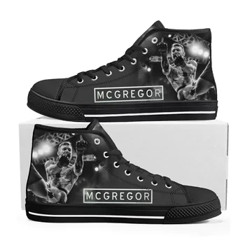 Conor McGregor Hírhedt Férfi Rajongók Nagy Felső Cipők Férfi Női Tinédzser Vászon Cipő Alkalmi Rendelésre Készült Cipő Testre Cipő