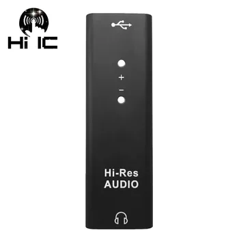 ES9038Q2M Fejhallgató Erősített HiFi Audio USB DAC Dekóder Számítógép Külső hangkártya Támogatás DSD