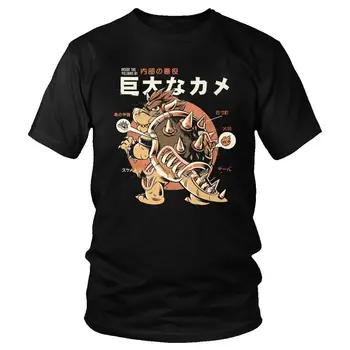 Nyáron A Férfiak Japán Harajuku Bowserzilla Póló Pamut Rövid Ujjú Videó Játék Monster Póló Anime Manga Kaiju Tee