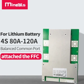 4s lifepo4 BMS PCM akkumulátort egyensúly 80A 100A 120A rövidzárlat védelem közös Port lítium akkumulátor 12v BMS