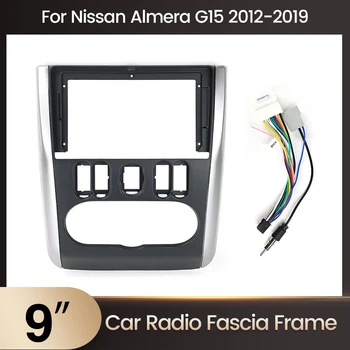 2 Din Android autórádió Panel Fascia Keret Nissan Almera G15 2012 - 2019-Es Audio GPS Telepítés Dash Készletek Előlap Tartó Berendezés