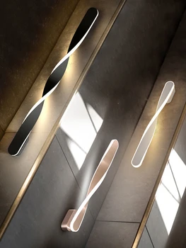 LED-Modern Fali Lámpa Nappali Hálószoba Éjjeli Folyosó Fekete Design Világítás, Gyertyatartó Lépcsőház Belső Otthoni Dekoráció