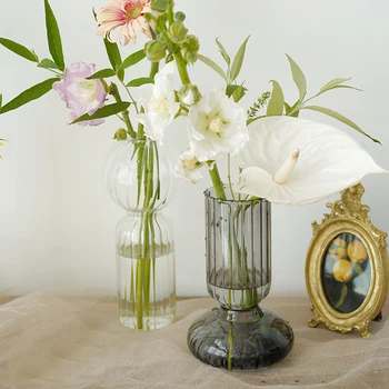 Virág Váza Asztal Dekoráció Nappali Üveg Váza Fleur Asztali Terrárium, Üvegeket, Kézzel Készített Asztal Üveg Váza