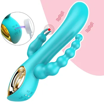 G-pont Nyúl Vibrátort 3 Az 1-ben Rezgő Vibrátor Szex Játékok a Nők 10 Sebesség Klitorisz Stimulátor Női Maszturbátor Felnőtt Termék