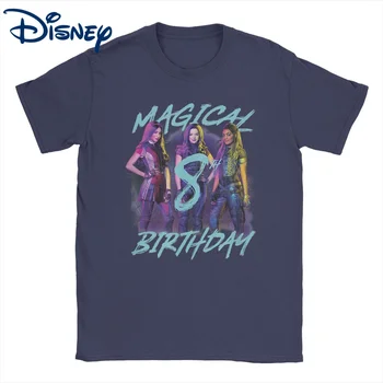 Férfiak, Nők Disney Leszármazottai 3 póló Mágikus 8. Születésnapi Pamut Felsők Újdonság Kerek Galléros Póló Plusz Méret T-Shirt