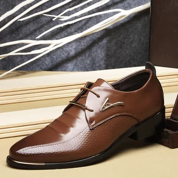 Olasz Stylist Valódi Bőr Férfi hivatalos cipő Pattanásos elegáns, klasszikus üzleti esküvői szociális férfi ruha cipő Zapatos Hombre