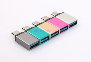 1000pcs USB Adapter USB-C-USB 3.0 Adapter C Típus Átalakító USB OTG C-Típusú töltőkábel Macbook Huawei Samsung p10