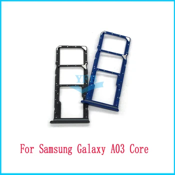 Samsung Galaxy A03 A01 Core A013 A032 SIM-Kártya Foglalat SD-Kártya Tálca Jogosultja Adapter Csere Alkatrészek