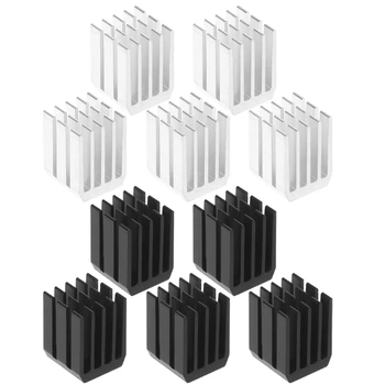 HŰTŐBORDA Alumínium Radiátor Anodize hűtőborda Elektronikus Chipset Hűtő Thermal Pad Fekete / Fehér 5db/Csomag Hajó
