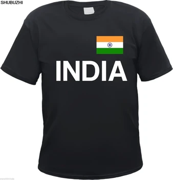 India Póló - - a Zászló Nyomtatás Indiai Delhi Hindi férfi pamut póló 4XL 5XL euro plus size csepp