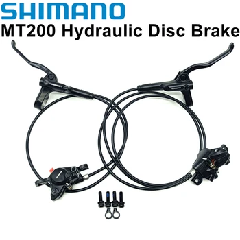 Shimano BR BL MT200 MTB Kerékpár, Hidraulikus tárcsafék MT200 Fékek, 2 Dugattyús 3 Ujj Acél Kar Fék Postmount MT200 Fék Kar