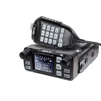 QYT KT5000 Mobil Rádió, VHF UHF Autó FM Adó-vevő Levehető előlap Kijelző Billentyűzet Mikrofon Vezeték nélküli Kaputelefon