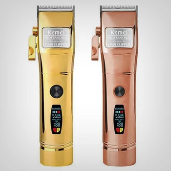 professzionális LCD haj clipper újratölthető állítható haj trimmer férfiak elektromos vágó hajvágó gép hajvágás kúpos Kar