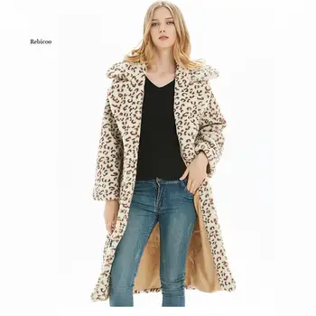 Új Divat Luxus Streetwear Hosszú műszőrme Kabát, Női Kabát Kabát Kabát, mellény Női Téli Meleg Szőrme Kabát XXL