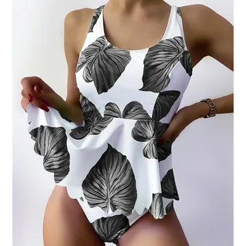 2023 Nyáron Új Divat Nyomtatott Osztott Fürdőruha-Női Szexi Bikini Szett Nyaralás, Strand Fürdőruha Slim Fit Karcsúsító