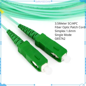 100 3.5 Méter SC/APC-SC/APC Optikai Patch Kábel Simplex 1,6 mm Egyetlen Mód, G657A2 Optikai Kábel