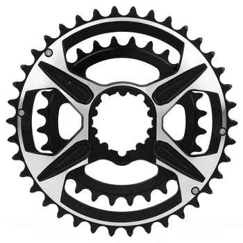 Hajtóművel GXP Közvetlen Telepíteni, Dupla cd‑Mountain Bike 38‑28T Fordulatszám-Változás Lemez Hajtóművel Chainrings Tartós Kerékpár Konverziós Eszköz