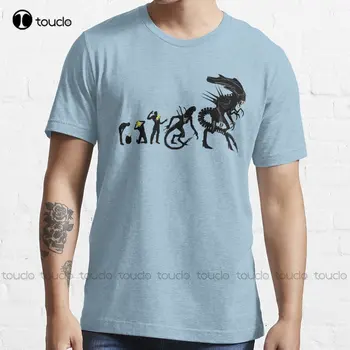 Az Evolúció Egy Xenomorph Trend T-Shirt Egyéni Aldult Tini Unisex Digitális Nyomtatás Póló, Vicces Művészeti Streetwear Rajzfilm Tee