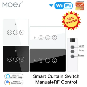 NEKÜNK EU WiFi RF433 Smart Touch Függöny, Redőny Motor Kapcsoló Tuya Intelligens Élet App Távirányító Működik, Alexa, a Google Haza
