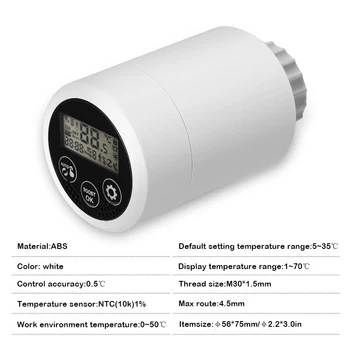 YUJIE Tuya ZigBee mini radiátor szelep intelligens programozható termosztát intelligens fűtés szelep hangvezérlés AE01HIS-042
