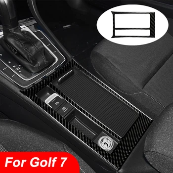 Központi vezérlőegység, Víz Kupa Panel Szénszálas Dekorációs Matrica Autó Belső Módosítás Tartozékok VW Golf 7 MK7