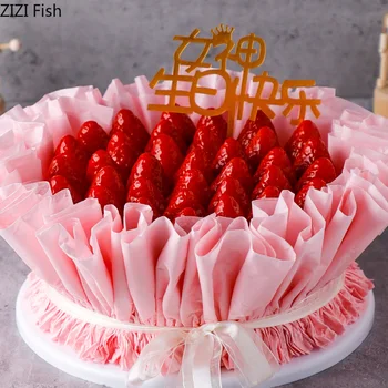 Koreai Csokor, Torta Modell Valentin Napi Torta Minta Dekoráció Desszert Bolt kirakatából Szimuláció Szülinapi Torta Dekoráció