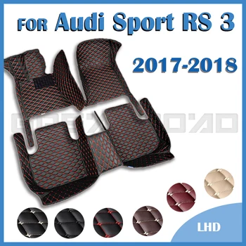 Autó Szőnyeg Audi Sport RS 3 2017 2018 Egyéni Auto Láb Párna Autó Szőnyeg Fedél Belső Kiegészítők