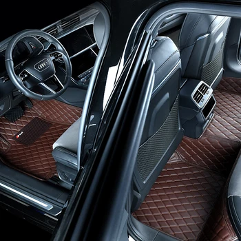 Luxus Bőr Autó Szőnyeg BMW F30 2013-2017 Auto DropShipping Központ Belső Kiegészítők Szőnyeg Szőnyeg Láb Párna