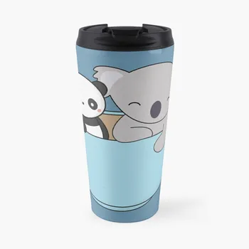 Aranyos, Aranyos, Koala, Panda Utazási Bögre Kreatív Csésze Pillangó Csésze Kávét Beállítja Csésze Kávé Készlet