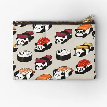Sushi Panda Cipzár Tasak Tiszta Zokni, Bugyi, Fehérnemű Tároló Kulcs, Pénztárca Férfiak Nők Kis Csomagolás Pénz Érme Táska Zsebében