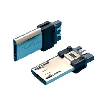 50Pcs Micro-USB B Típusú Férfi 5Pin SMT Aljzat Jack Csatlakozó Port PCB-Testület