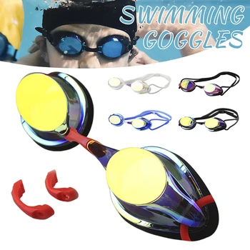 A Verseny Képzés Úszás Védőszemüveg Víztiszta Lencse Korrigált Heveder Úszni Eyewears Női Férfi Unisex