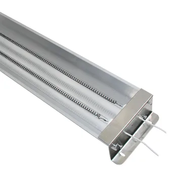 Szénszálas dupla Cső Infravörös Lámpa Infravörös Reflektor fűtés lámpa melegítő gyógyító festék fűtés cső sütés 400W-2000W