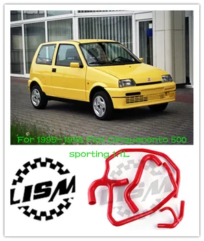 3PCS Szilikon Radiátor Tömlő Vizet ujjú 1995-1998 Fiat Cinquecento 500 sport 1.1 L Csere autóalkatrész 1996 1997