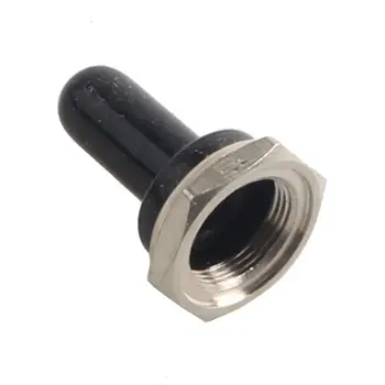 EE támogatás 10 X 12 mm Fekete Gumi Rocker Kapcsoló Kapcsoló Gomb Kalap Vízálló Bakancs Kap Értékesítés