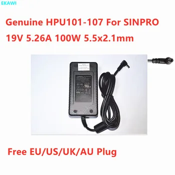Valódi HPU101-107 19V 5.26 EGY 100W 5.5x2.1mm AC Adapter SINPRO Orvosi Kapcsolóüzemű Tápegység Töltő