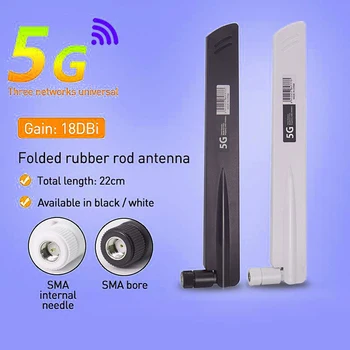 2 db 18DBi Külső High Gain 5G Wifi Router SMA Vezeték nélküli Hálózati Kártya Antenna 600-6000 MHz Magas Jel SensitivityFeat
