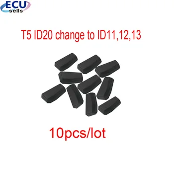 10DB/SOK T5 ID20 Transzponder Chip Programozása Másolás Cserélje ki a Kocsi Kulcsot dolgozik, hogy ID11,12,13
