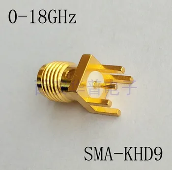 Részleges láb SMA-KHD9 RF csatlakozó 18G magas frekvenciájú SMA-KE antenna ülés hegesztés PCB-testület RF csatlakozó 9A